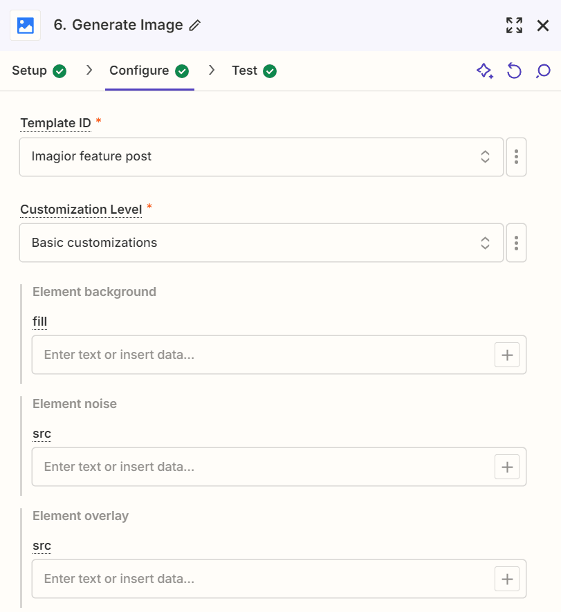 Zapier with Imagior integration